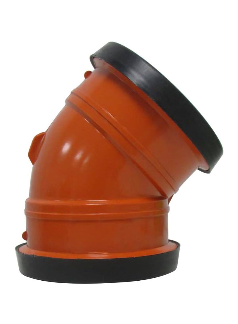 RACO Red UPVC Pipe Fittings for Plumbing Drainage Irrigation Ventilation Chemical Transport Water Treatment (PUSH 45 DEGREE DOUBLE) - Image 1