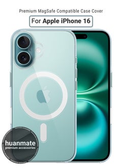 Apple iPhone 16 MagSafe Case Clear- High Quality Strong Magnet, Wireless Charging Compatible, Shockproof Protection, Ultra Slim Anti-Scratch Magnetic Cover for Apple iPhone 16