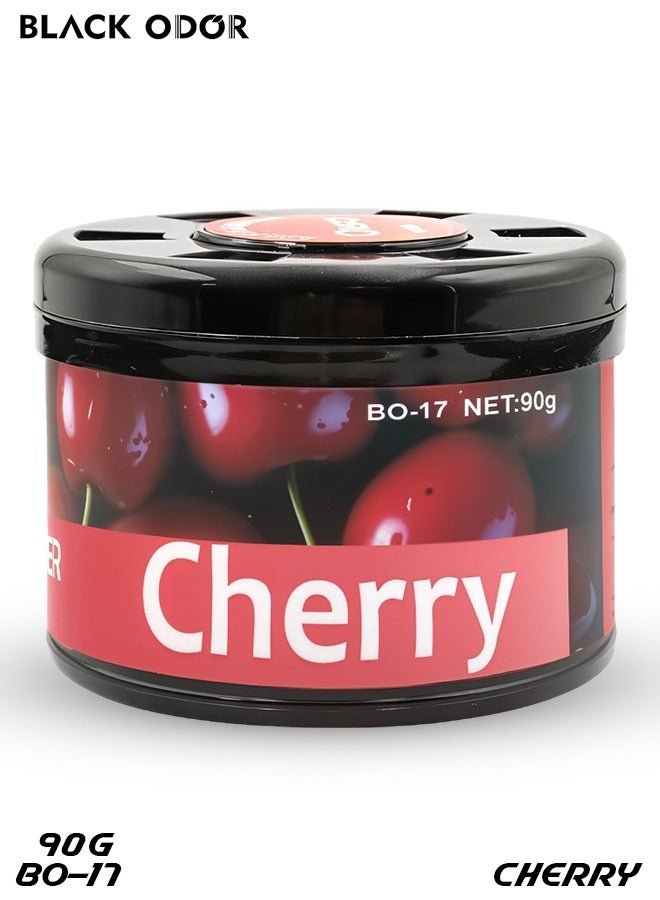 Black ODOR Cherry Air Freshener 90g Long Lasting Fragrance for Cars, Homes, and Offices  BO-17 - Image 1