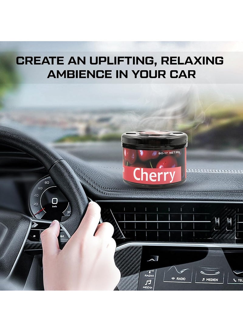Black ODOR Cherry Air Freshener 90g Long Lasting Fragrance for Cars, Homes, and Offices  BO-17 - Image 4