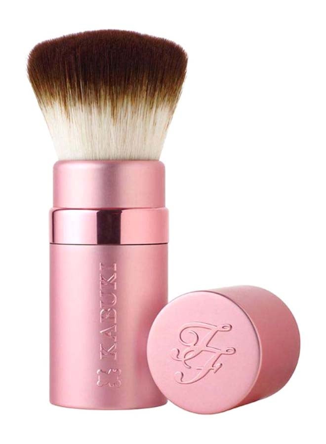 Too Faced Retractable Kabuki Brush Pink/Brown/White - Image 2