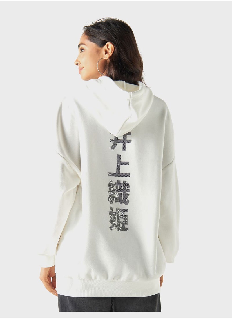 SP Characters - Printed Drawstring Hoodie - Image 1