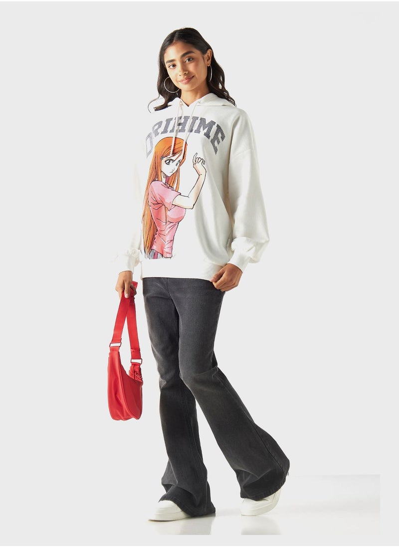 SP Characters - Printed Drawstring Hoodie - Image 1