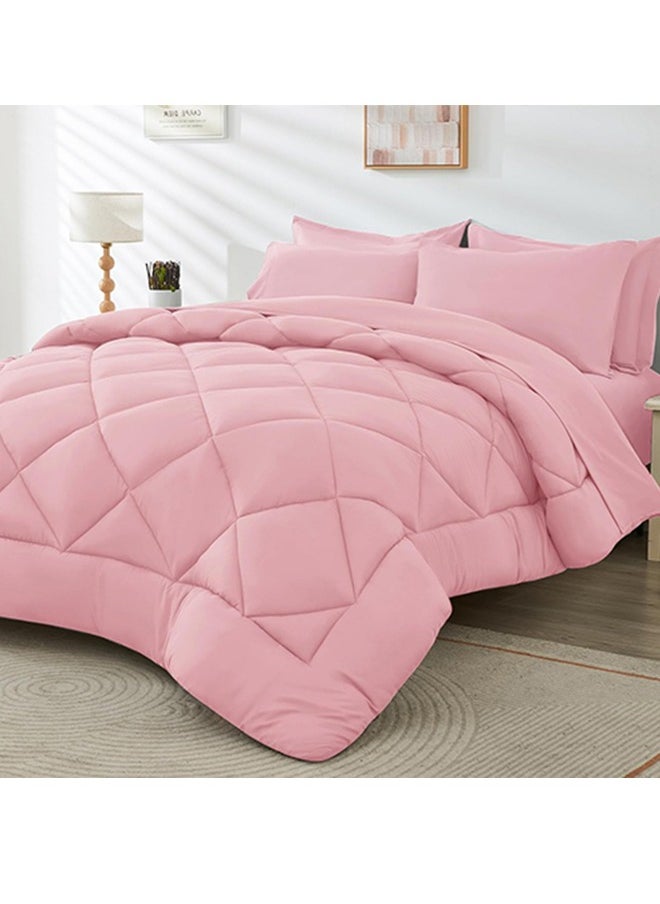 Tiba - Snooze,Plain winter quilt, 160*235cm, Pink - Image 1
