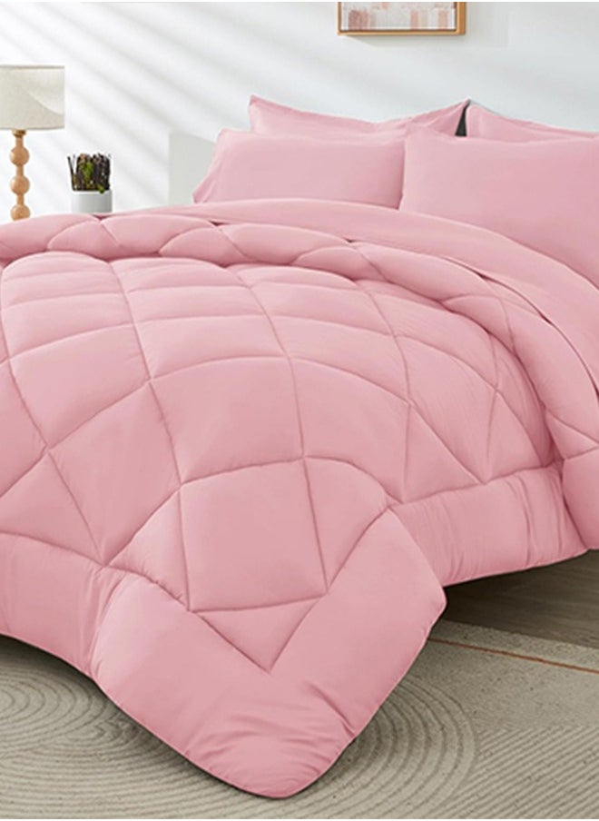 Tiba - Snooze,Plain winter quilt, 160*235cm, Pink - Image 1