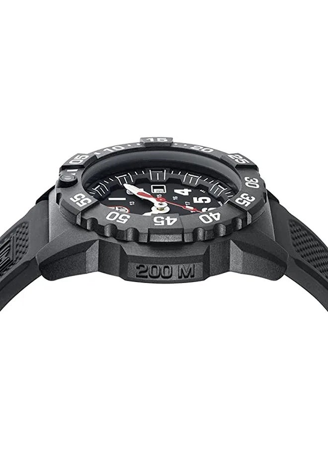 Men's Analog Round Shape Rubber Wrist Watch XS.3501.F - 45 Mm