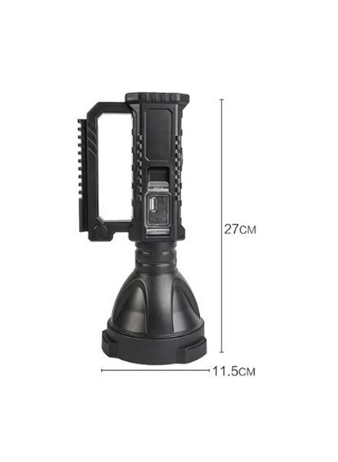 CBEX CBEX Rechargeable Spotlight Outdoor,1000,000 Lumens Led Spotlight Flashlight and Foldable Tripod, 4 Modes Waterproof Handheld Spot Light for Outdoor Marine Boating Hunting (Black)  - Image 2