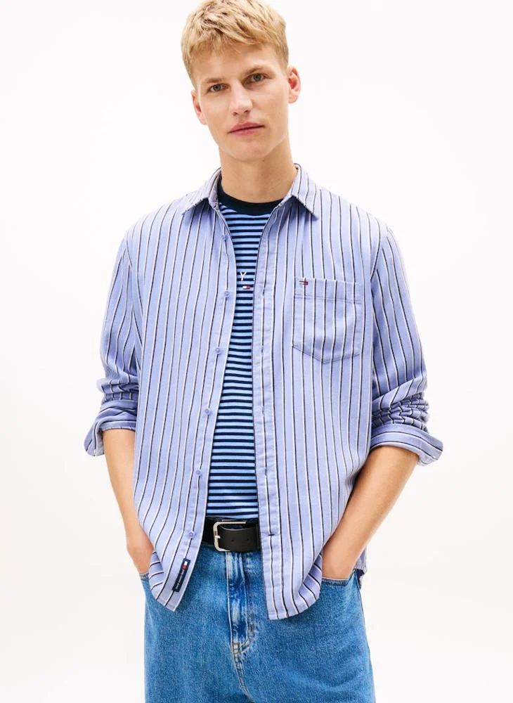 Stripe Regular Fit Twill Shirt