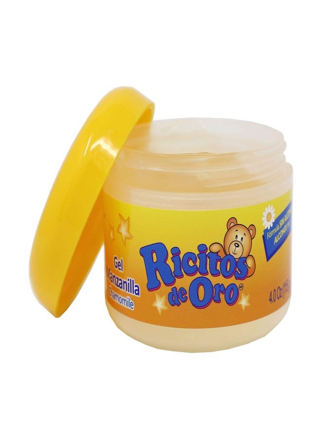 Ricitos de Oro Chamomile Hair Gel, Alcohol-Free, Hairstyling Product for Daily Use, Gentle Gel with Chamomile Extract for Children, Non-Greasy, 3-Pack of 4.05 Oz, 3 Jars - Image 2