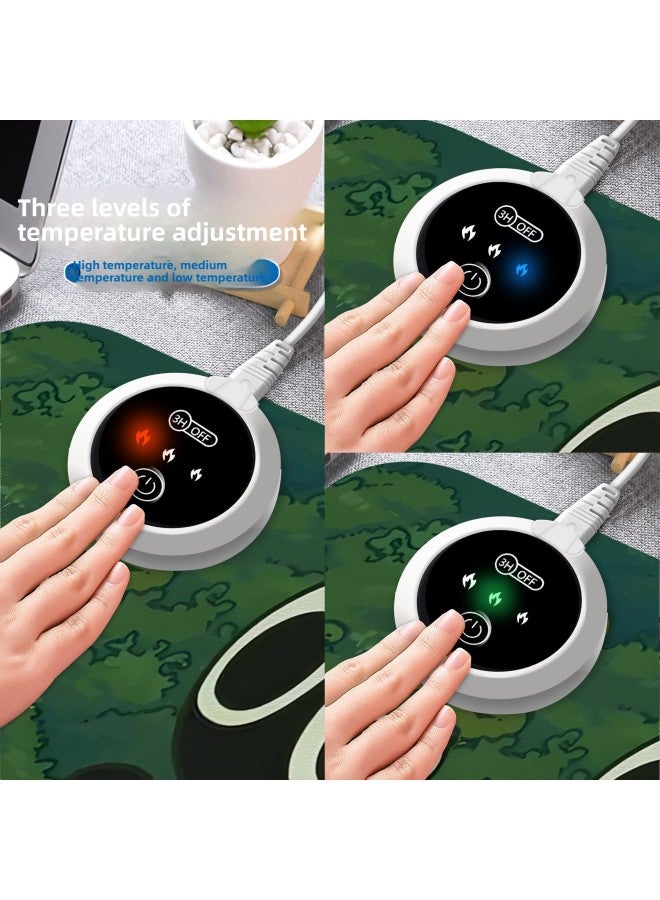 Luo Xiaohei Peripheral Heating Pad Extra Large Heating Mouse Pad Office Computer Desk Heating Pad Writing Office Hand Warmer Pad-Color:330*800*2mm-Pattern:（29）-3-（106） - Image 4