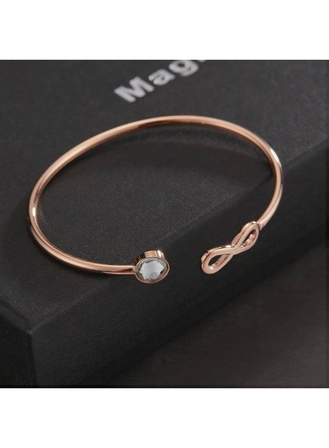 زنك سوار زينك النسائي من الستانلس ستيل باللون الوردي الذهبي | ZFBG005RGC - Image 3