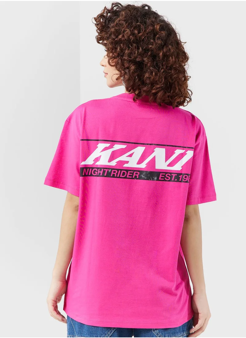 Karl Kani Small Signature Nightrider T-Shirt