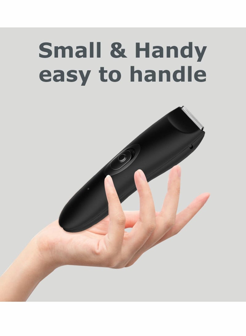 Excefore Electric Hair Clippers for Men, Cordless Groin Body Hair Trimmer Ball Shaver, Replaceable Ceramic Blade, IPX7 Waterproof Pubic Hair Trimmer Kit Low Noise Electric Razor with Universal USB Charging - Image 5