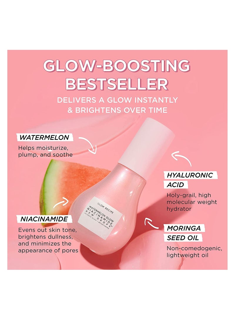 GLOW RECIPE Watermelon Glow Niacinamide Dew Drops Serum Mini - 15ml - Image 3
