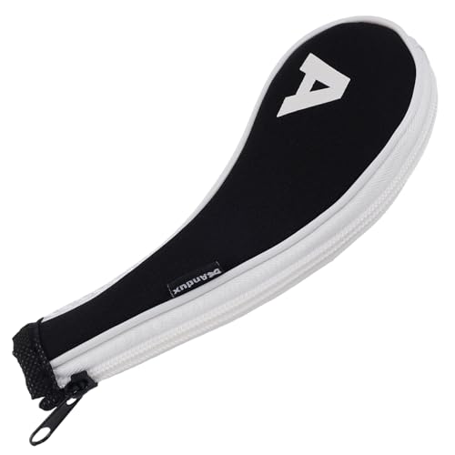 Andux 12pcs/Set Golf Iron Club Head Covers Number Print Long Neck with Zipper Black/White - Image 2