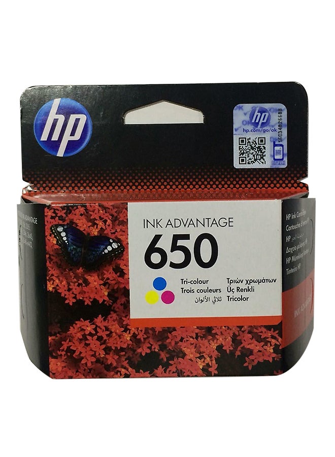 HP خرطوشة حبر أصلية أدفانتج 650 منتج ثلاثي الألوان - Image 3