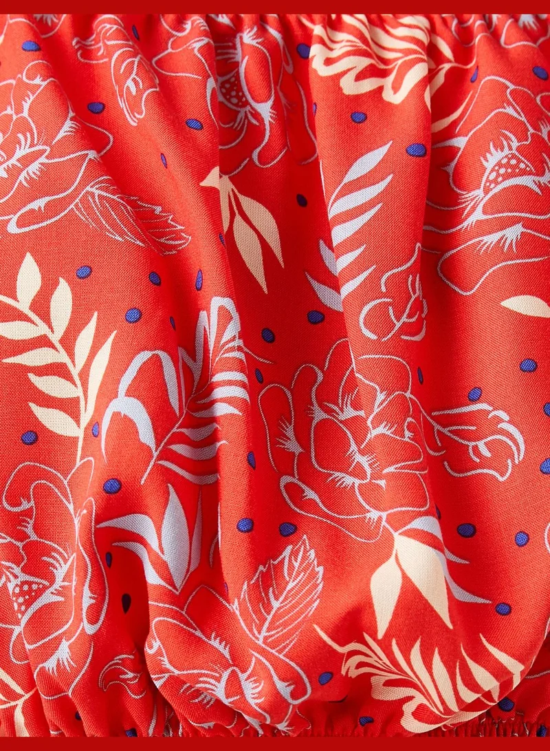 KOTON Crop Blouse Printed