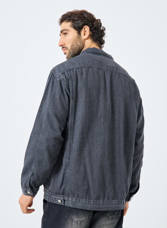 ستايلي جاكيت دنيم واسع مع جيوب - Image 5