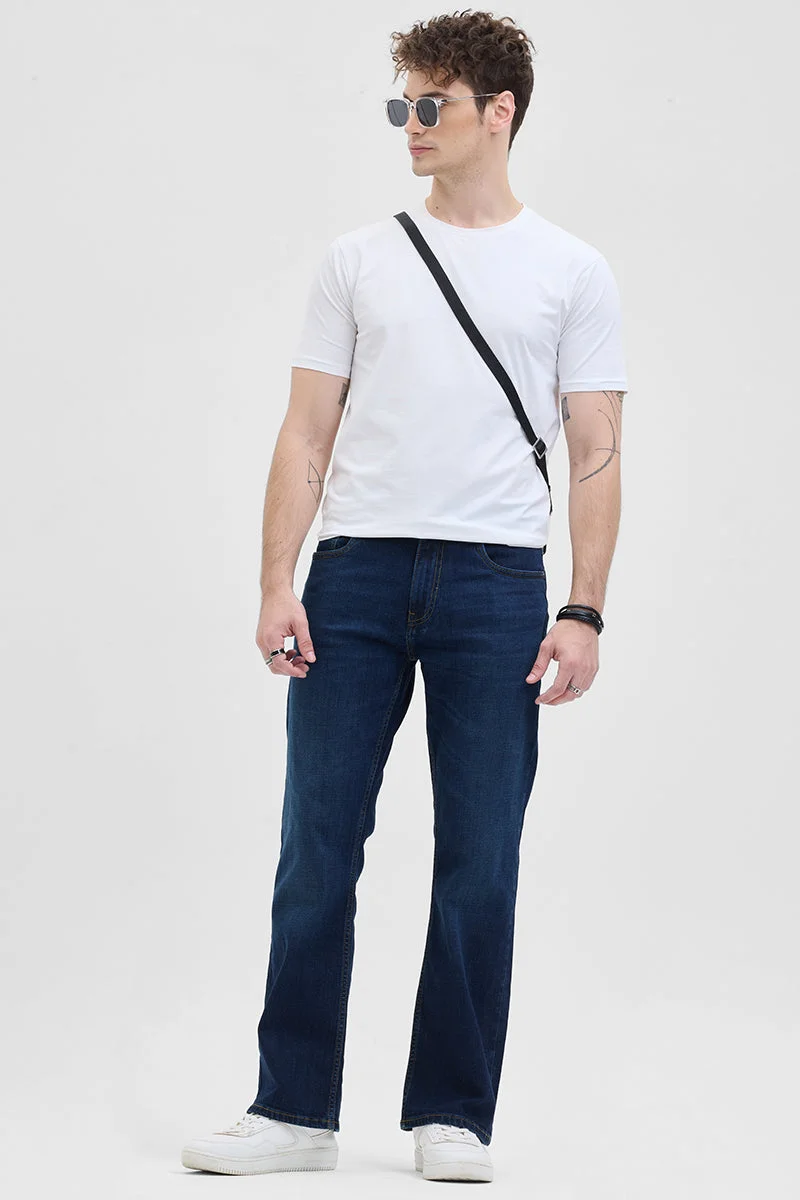 SNITCH  Navy Bootcut Jeans for Men | Best Price UAE