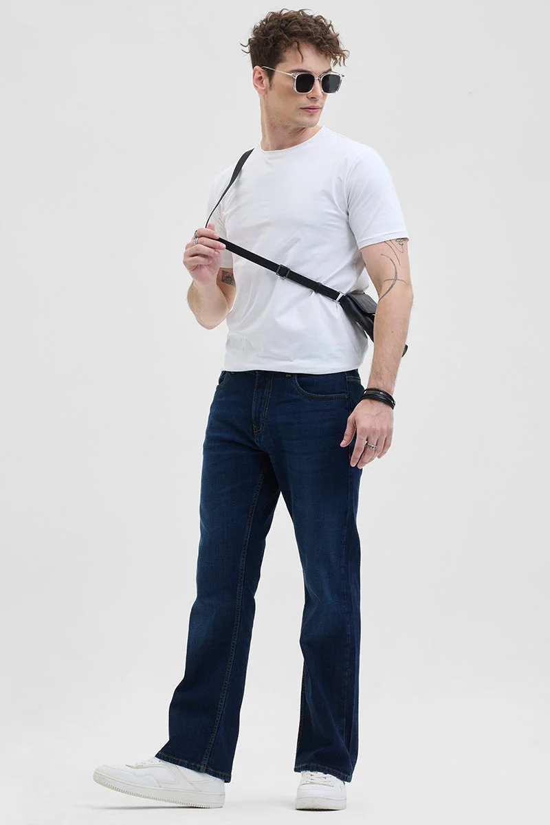 SNITCH  Navy Bootcut Jeans for Men | Best Price UAE