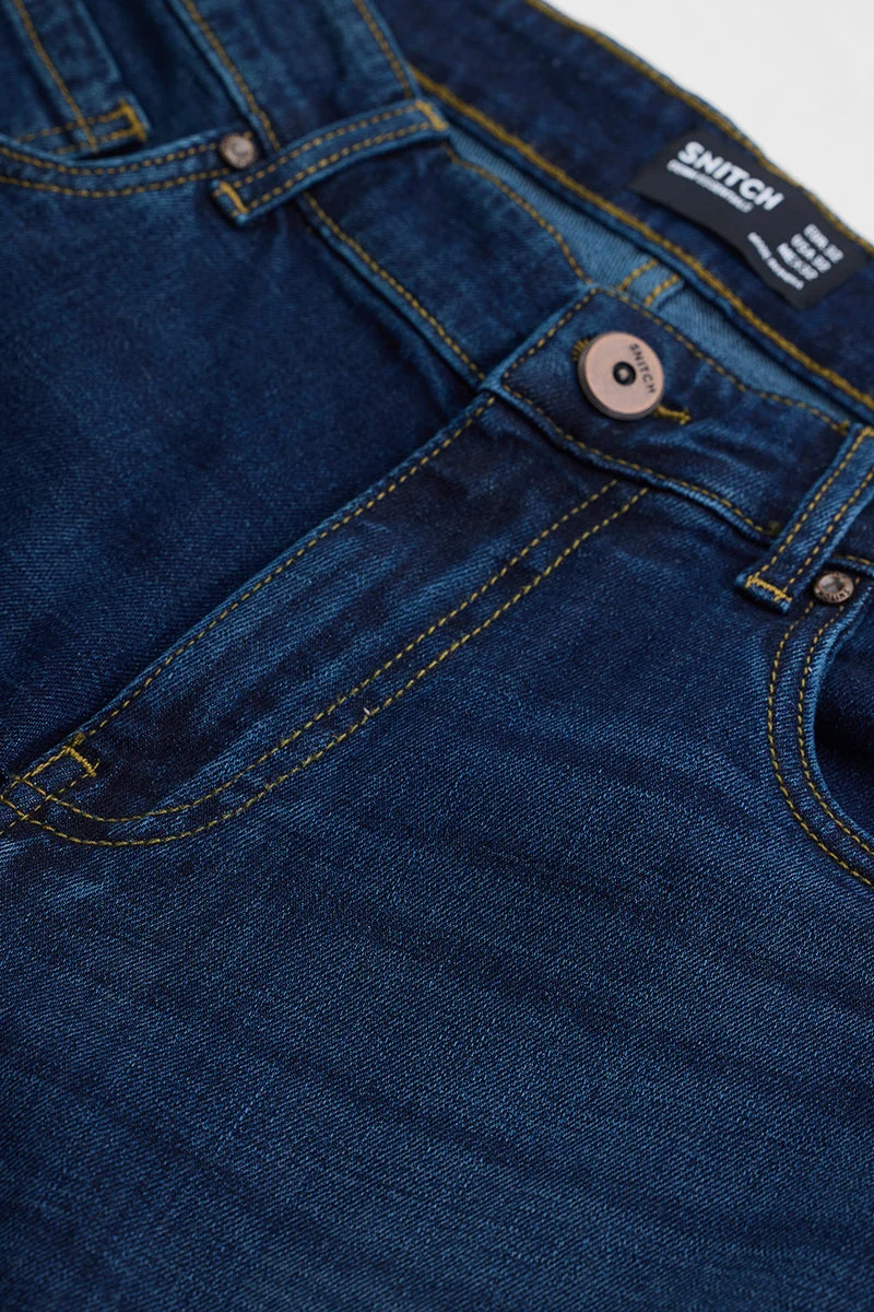 SNITCH Navy Bootcut Jeans