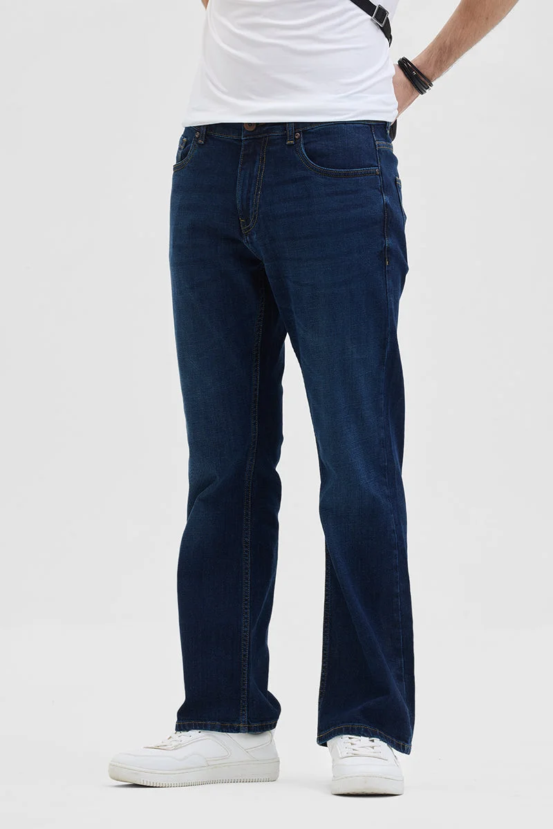 SNITCH  Navy Bootcut Jeans for Men | Best Price UAE