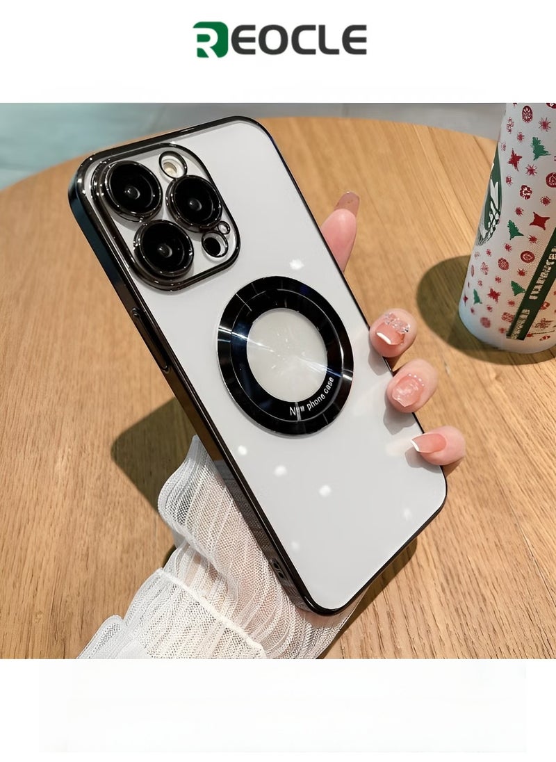 REOCLE Compatible with iPhone 13 Pro Case with Camera Lens Protector Soft Clear Back Cover Luxury for iPhone 13 Pro Phone Cases - Image 1