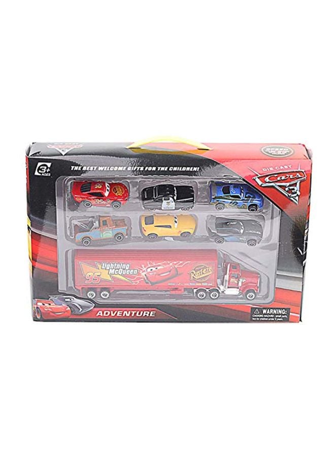 Rusteze Pixar Cars Lightning McQueen with Mack Truck Collectible - Image 5