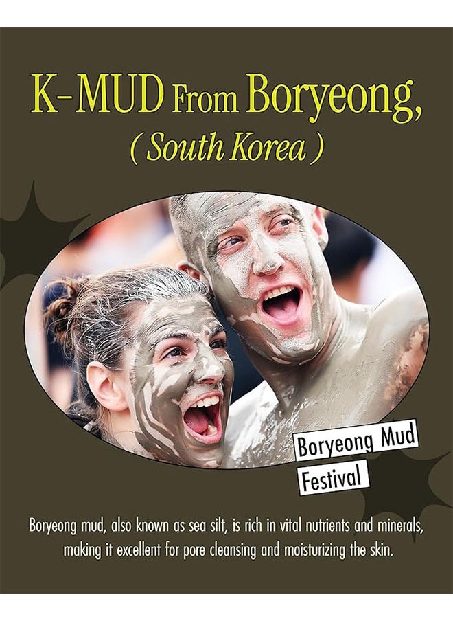 BRMUD - Relief Mud Mask 110ml, Deep Pore Moisturizing and Moisturizing Face Mask, Skin Care - Image 1
