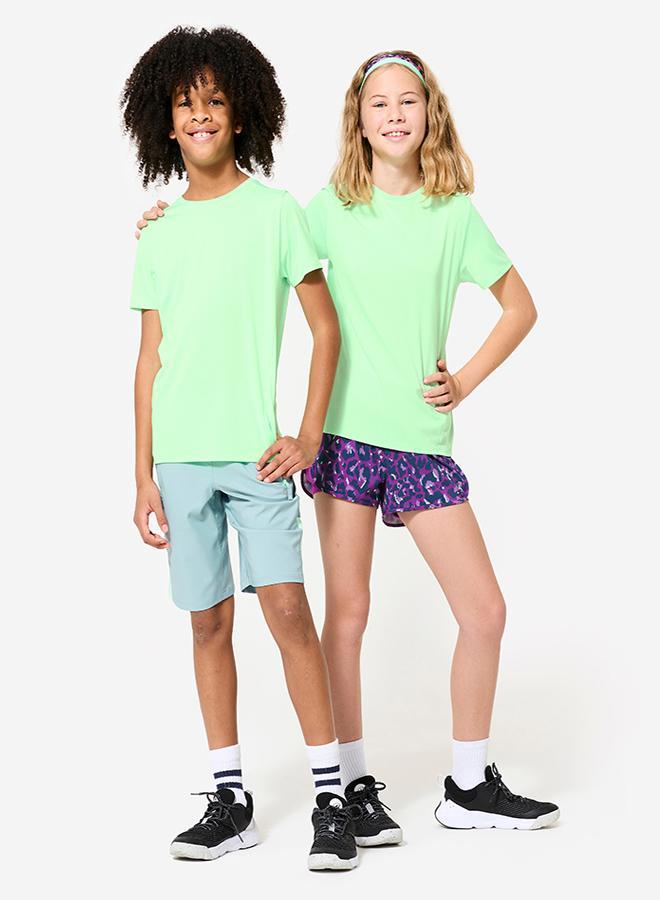 DECATHLON Kids' Unisex Multisport Breathable T-Shirt - Neon - Image 2