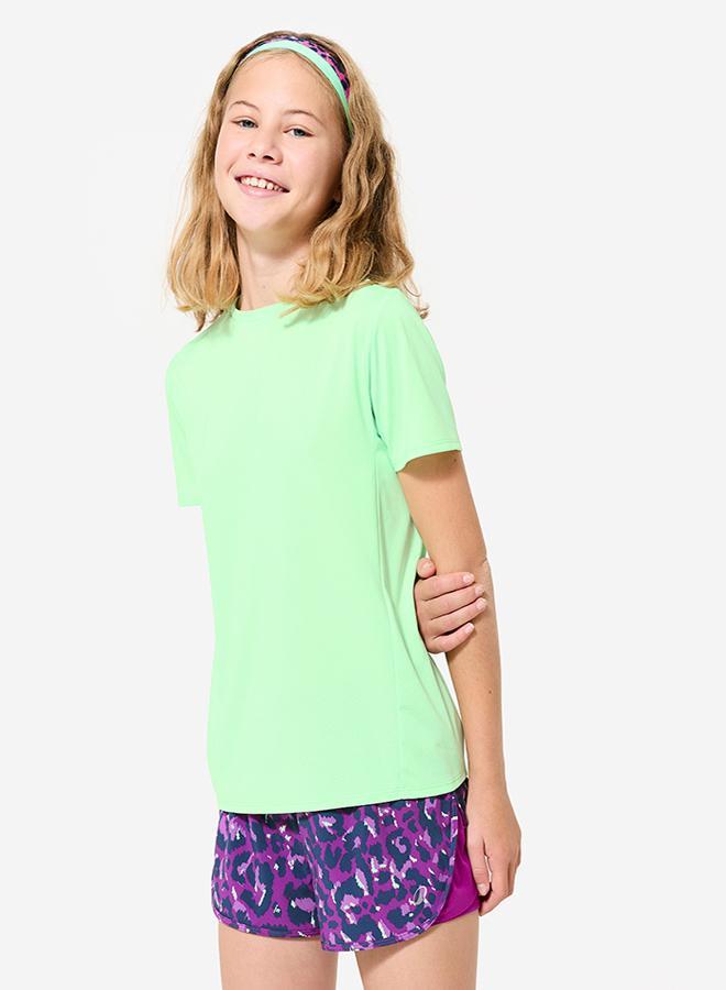 DECATHLON Kids' Unisex Multisport Breathable T-Shirt - Neon - Image 1