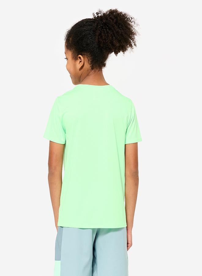 DECATHLON Kids' Unisex Multisport Breathable T-Shirt - Neon - Image 3