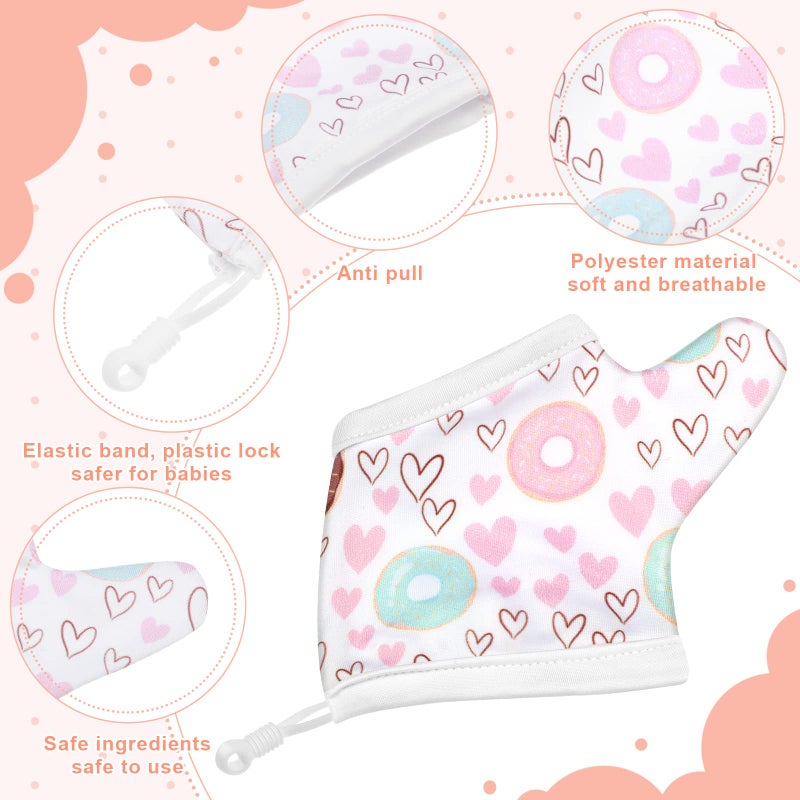 Seematn 4 Pairs Thumb Sucking Stop for Kids Breathable Thumb Suck Guard for Baby Toddler Stop Sucking Fingers Nail Biting Gloves(3-6 Years,Unicorn) - Image 3