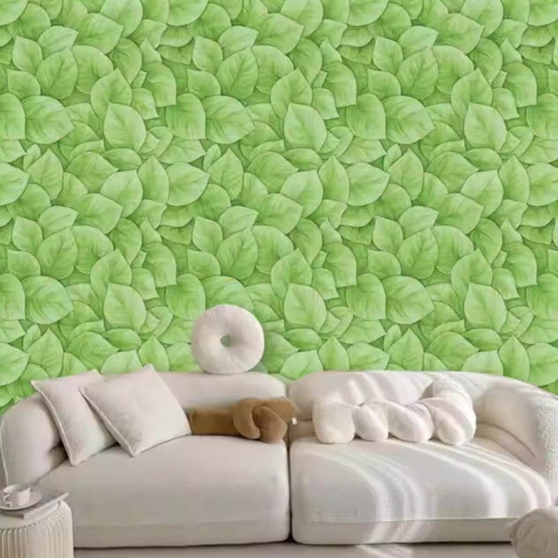 FOKRIM Green Leaf Botanical Wallpaper 45cm x 3m | Peel & Stick Self Adhesive Waterproof Wall Sticker | Nature Theme Decor for Living Room, Bedroom, Kitchen & Furniture - Image 3