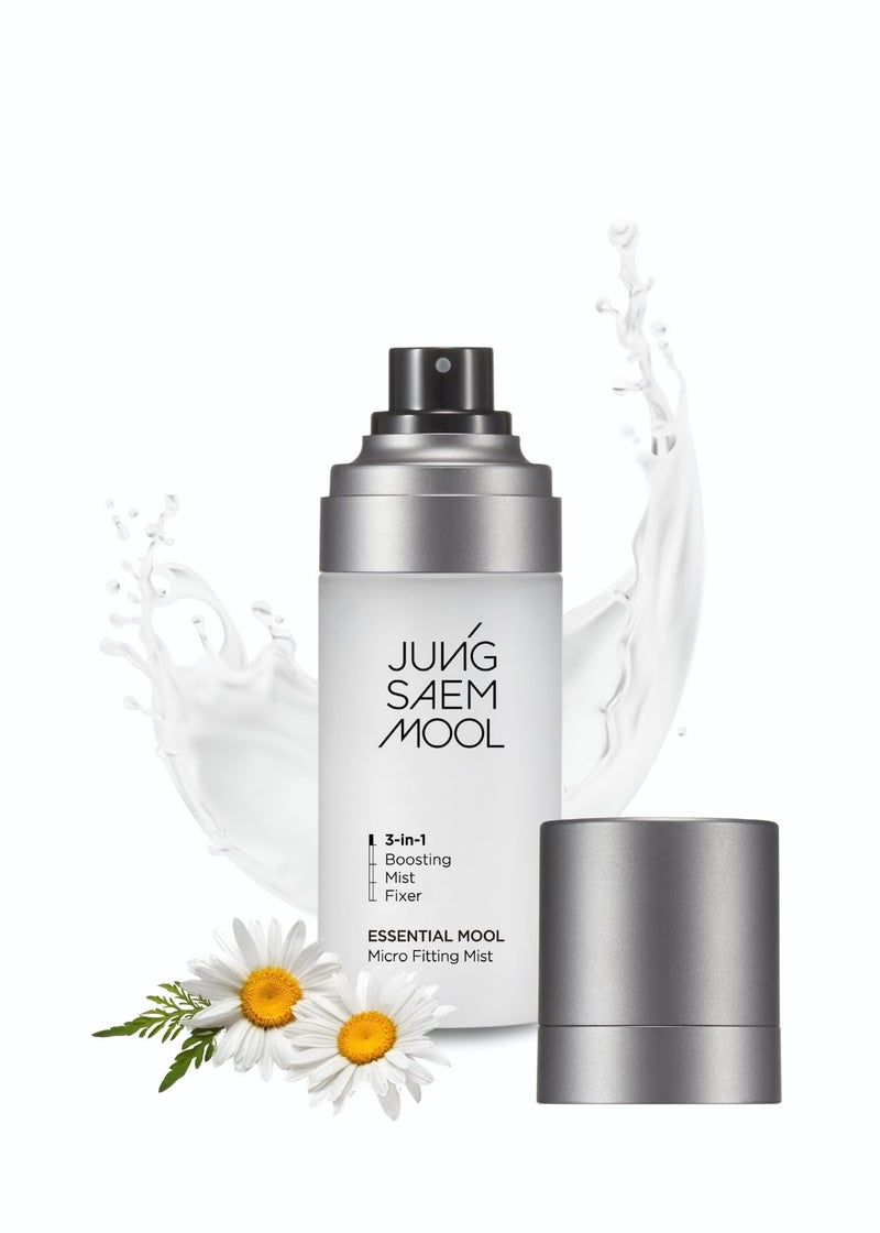 JUNG SAEM MOOL Essential Mool Micro Fitting Face Mist 186 Fl Oz UltraFine Hydrating Makeup Setting Spray with Thermal Spring Water LongLasting Fixing Power Dewy Glow Primer Korean Face Mist