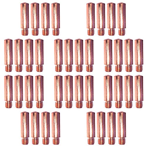 Zinger Contact Tips for Mig Welding 11-35 0.035",Compatible with Forney 60172,Binzel, Clarke and Tweco Mini/No.1 & Lincoln Magnum 100L MIG Welding Gun-40PK - Image 1