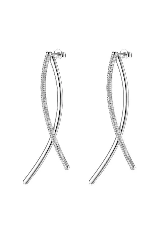 Rosato Bianca Sterling Long Earrings
