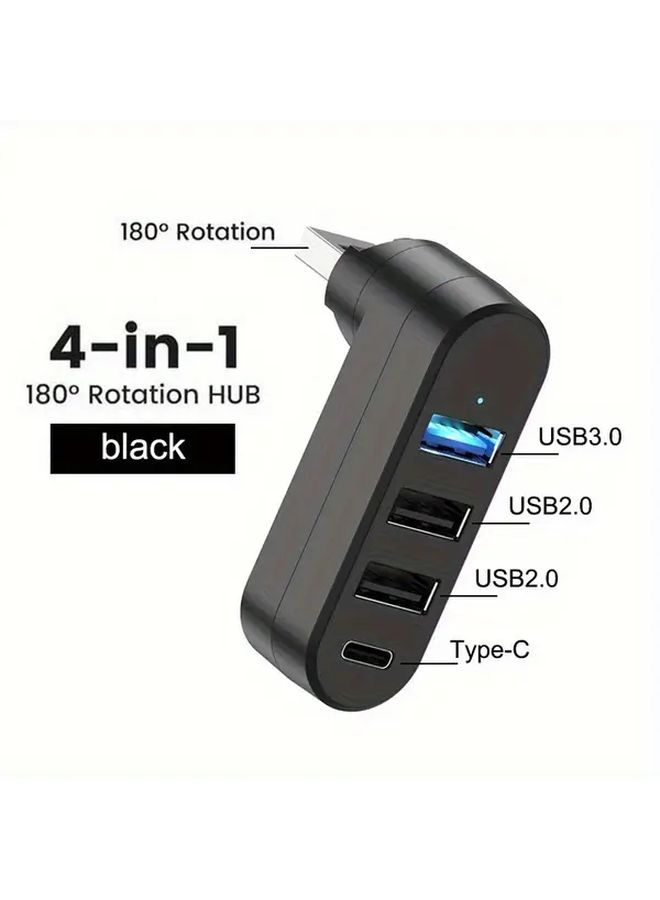 موزع USB أبيض متعدد المنافذ 3.0 مع منفذ نوع C وقارئ بطاقات SD لأجهزة الكمبيوتر واللابتوب - Image 4