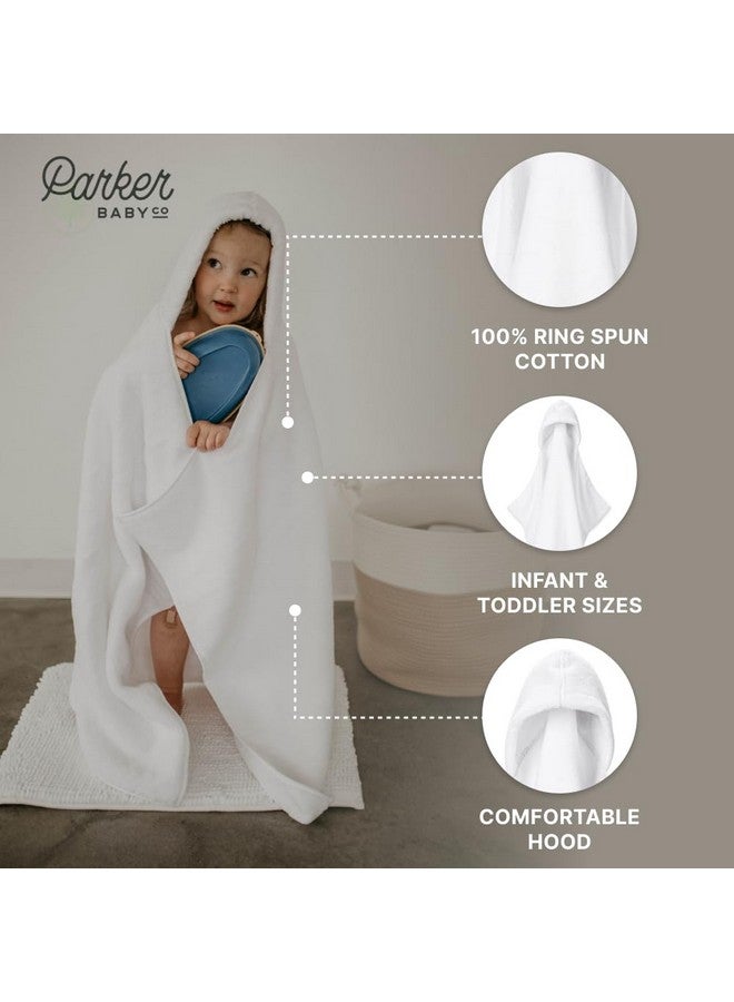 Parker Baby Co. Parker Baby Co. Premium 100% Soft Ring Spun Cotton Hooded Toddler and Kid Bath Towel Plush Towel with Hood for Toddlers and Children  - Image 4