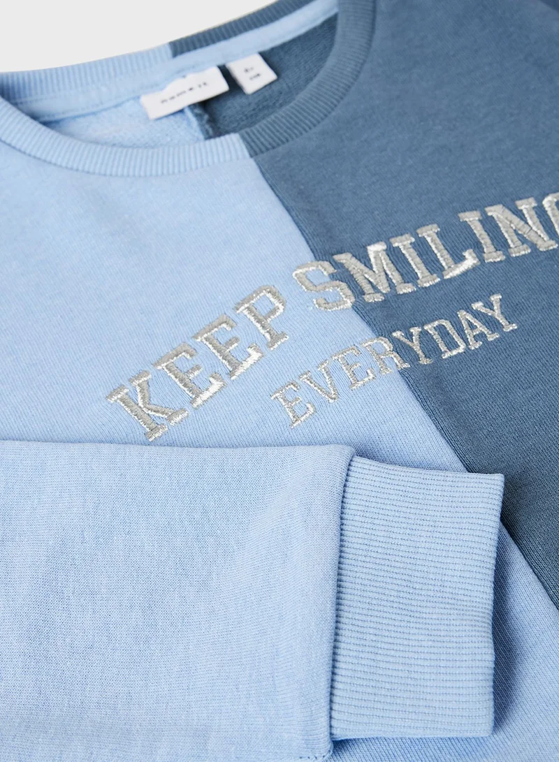 NAME IT Kids Colourblock Sweatshirt