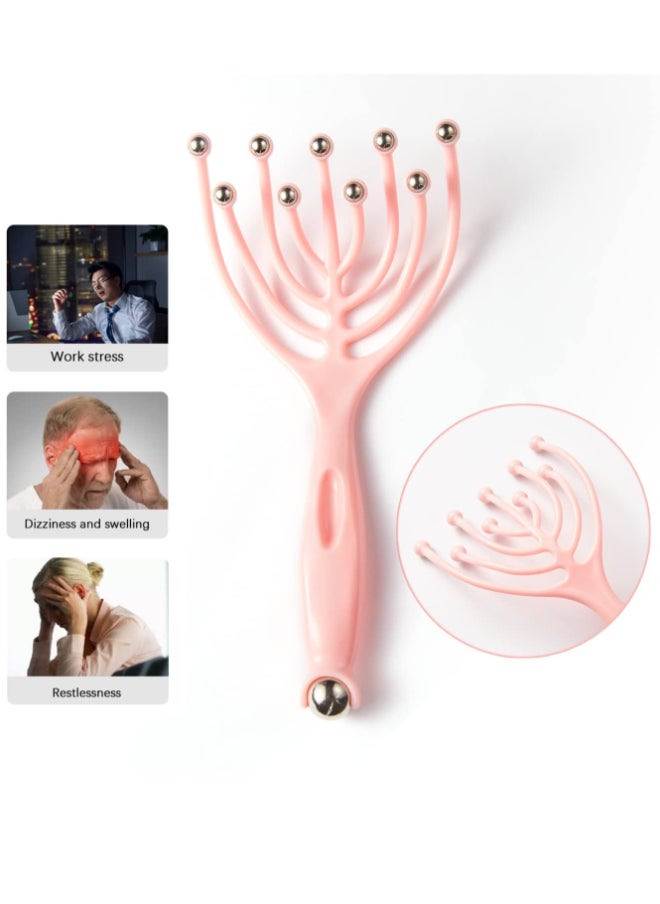 KHAJUL 6-Piece Massage Set - Magnetic Bead Body Massager, Eye Massage, Five-Claw Head Therapy Scratching Comb Artifact, Massage Roller and Scraping Board, Eye Massage Roller, Suitable for Relaxing the Body  - Image 3