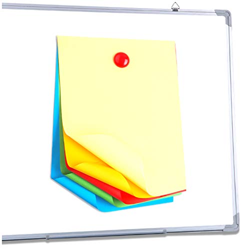 Tiberham Notice Board/Planning Magnets, Tiberham 80 Pack 20 mm Round Plastic Covered Magnetic Buttons, Refrigerator Whiteboard Magnets for School Office Home - 4 Assorted Colors - Image 4
