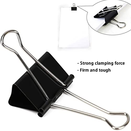 COLOGO Extra Large Binder Clips 2.4 Inch, 30 Pack Upgrade Big Clips Paper Clamps for Office and Home Supplies - Image 4