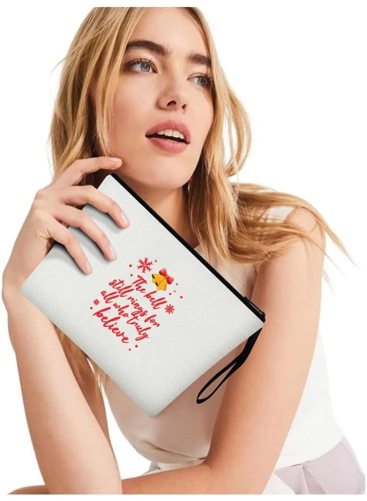 برينت شوب فور مي حقيبة مستحضرات تجميل لعيد الميلاد - حقيبة مكياج - جيب كامل بسحاب - هدية عيد الميلاد لعشاق المكياج - هدية لعيد الميلاد - Image 5