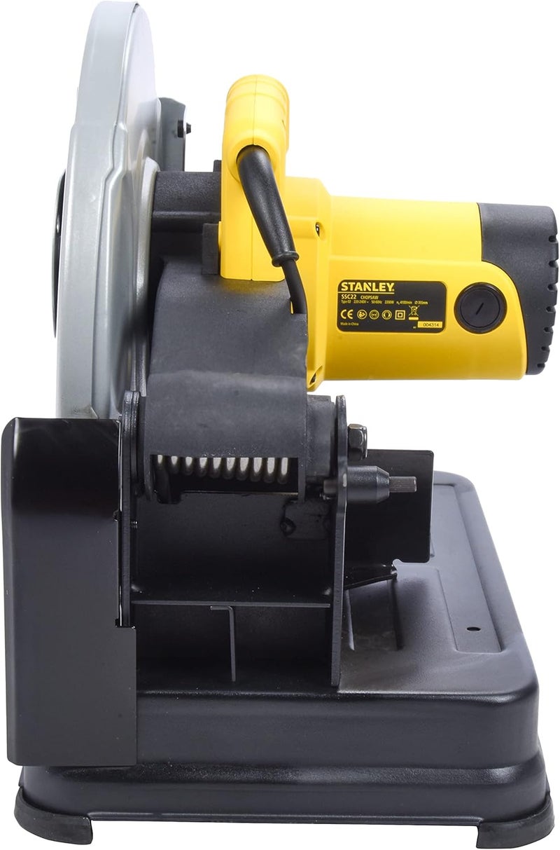 ستانلي منشار تقطيع كهربائي سلكي بقوة 2200 واط، مقاس 14 بوصة (355 مم)، Ssc22-B5 - Image 3