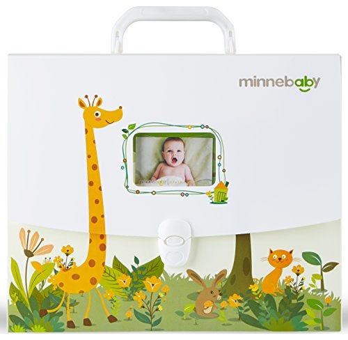 minne minne Baby Document Organizer, Baby Briefcase with 9 Folders  - Image 1