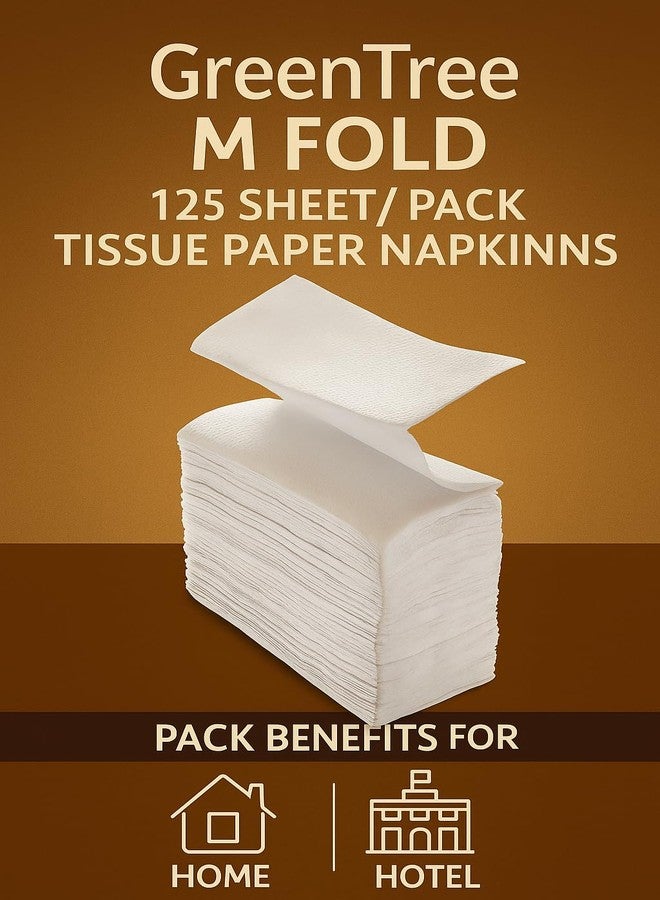 جرين تري مناشف ورقية متعددة الطيات من جرين تري، 125 ورقة/عبوة، مناديل ورقية، عبوة من 8 قطع - Image 3