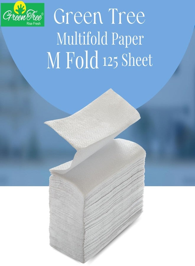 جرين تري مناشف ورقية متعددة الطيات من جرين تري، 125 ورقة/عبوة، مناديل ورقية، عبوة من 8 قطع - Image 2