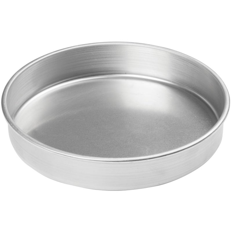 Winco Heavy-Duty Round Aluminum Layer Cake Pan, 10" x 2"