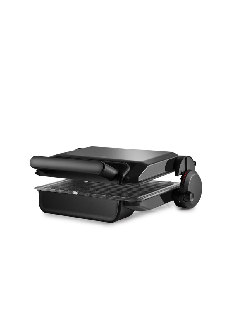 بيكو Contact Grill Toaster & Sandwich Maker, 6 Slice Zone, 1800W Power, Durable Quantech Plates, Removable Plates, 180° Grill Opening, Black, Made in Türkiye, TM 2036 S 1800 W TM 2036 S black - Image 2